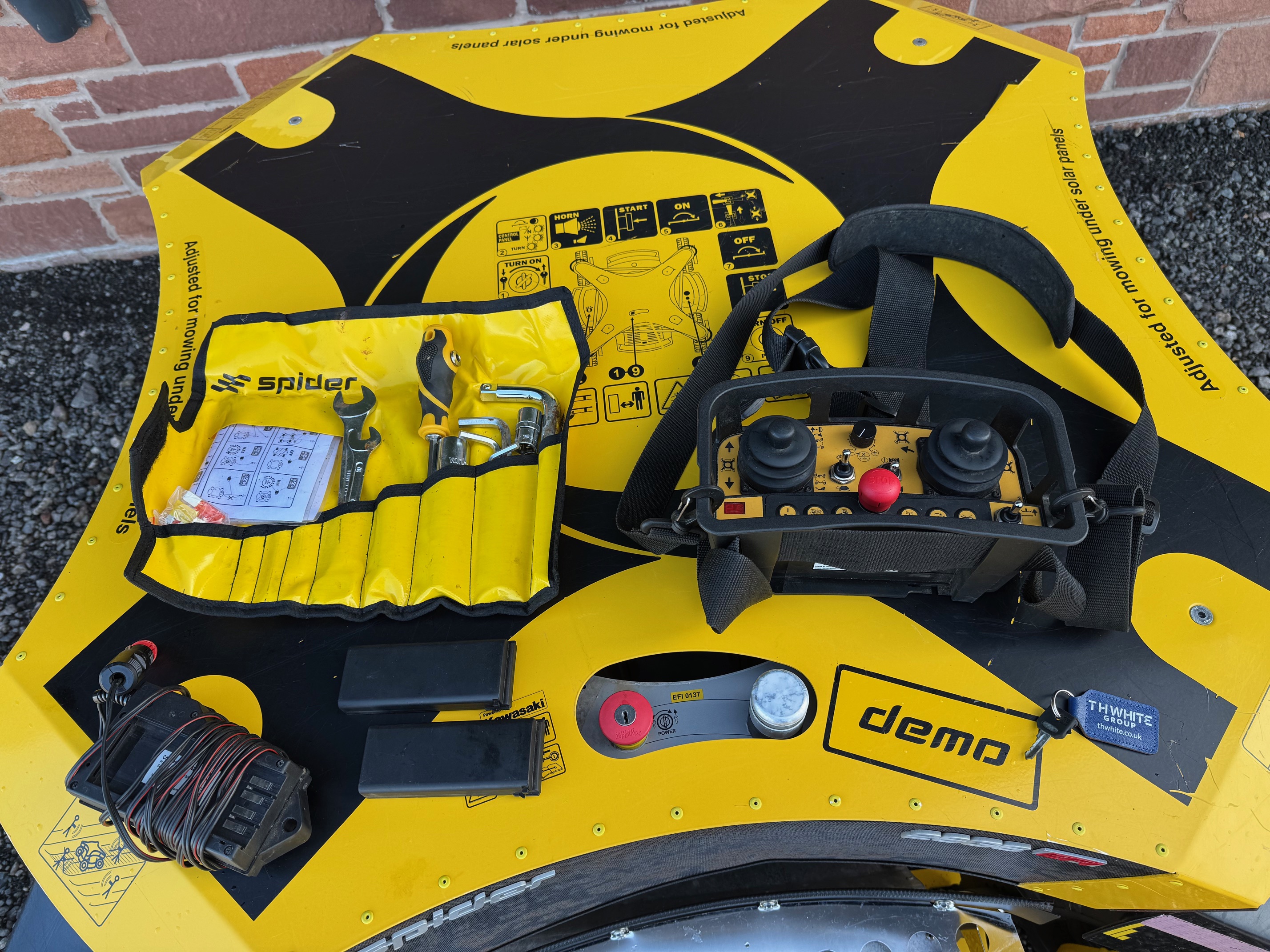 Ransomes Spider 2SGS EFI Remote control Mower / Solar panel Bank Mower