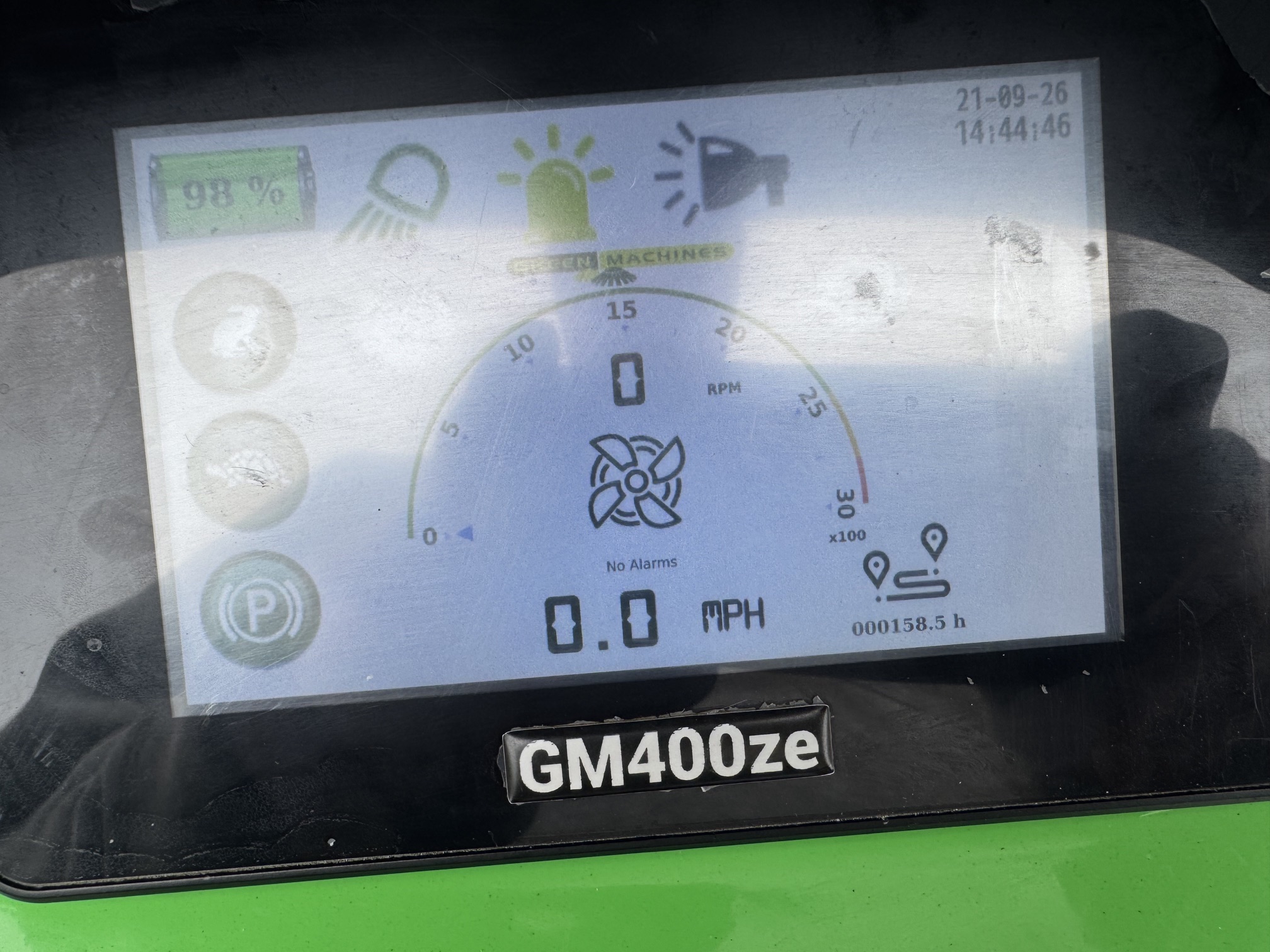 Green Machine 400ZE Electric Road Sweeper